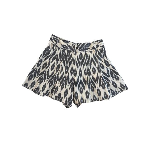 Alice + Olivia Printed Mini Shorts Scarlet Cream & Black Size 2 High waist - Picture 2 of 8